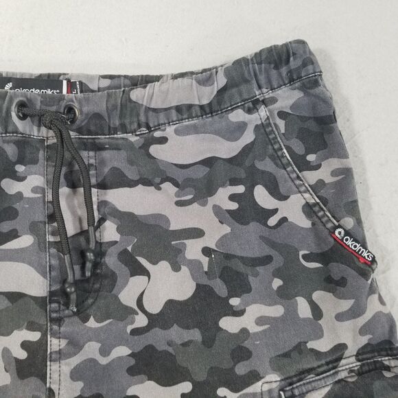 Akademiks Camo cargo jogger pants men's XL extra large gray flex stretch outdoor - Picture 4 of 13